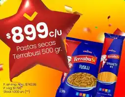Changomas Terrabusi pastas secas oferta