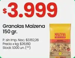 Changomas Maizena granolas oferta