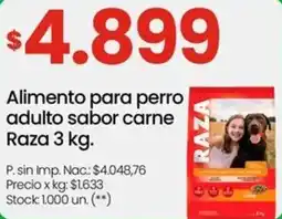 Changomas Raza alimento para perro adulto oferta