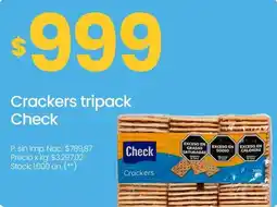 Changomas Check crackers tripack oferta