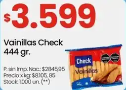Changomas Check vainillas oferta