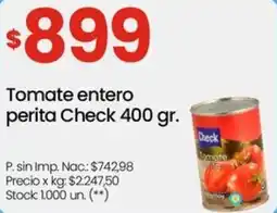 Changomas Check tomate entero perita oferta