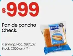 Changomas Check pan de pancho oferta