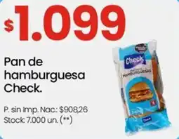 Changomas Check pan de hamburguesa oferta