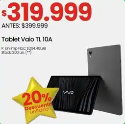 Changomas VAIO tablet TL 10A oferta