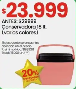 Changomas Conservadora 18 L oferta