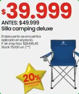 Changomas Silla camping deluxe oferta