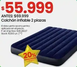 Changomas Colchón inflable 2 plazas oferta