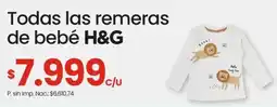 Changomas H&G remeras de bebé oferta