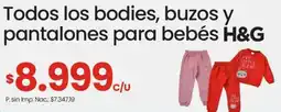 Changomas H&G bodies, buzos y pantalones para bebés oferta