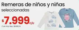 Changomas Remeras de niños y niñas oferta