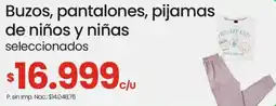 Changomas Buzos, pantalones, pijamas de niños y niñas oferta