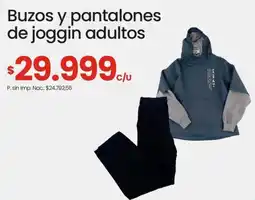 Changomas Buzos y pantalones de joggin adultos oferta