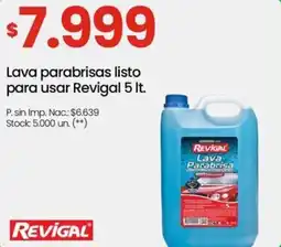 Changomas Revigal lava parabrisas listo para usar oferta