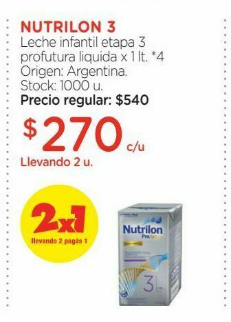 Farmacity Leche infantil etapa 3 nutrilon 3 oferta