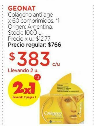 Farmacity Suplemento dietario corvita cólageno antiage x 60 comprimidos oferta