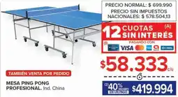 Carrefour Mesa ping pong profesional oferta