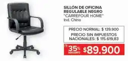Carrefour Sillón de oficina regulable oferta