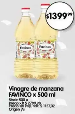 Supermercados Buenos Días Favinco vinagre de manzana oferta