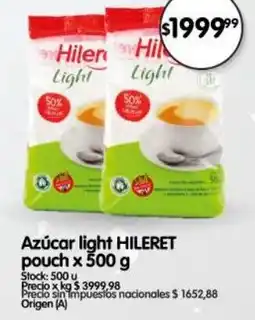 Supermercados Buenos Días Hileret azúcar light oferta