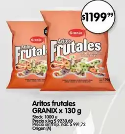 Supermercados Buenos Días Granix aritos frutales oferta