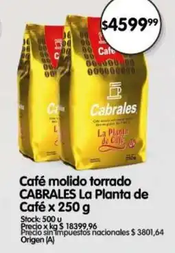 Supermercados Buenos Días Cabrales café molido torrado oferta