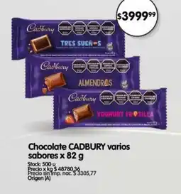 Supermercados Buenos Días Cadbury chocolate oferta