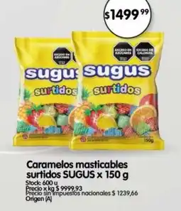 Supermercados Buenos Días Sugus caramelos masticables oferta