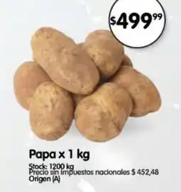 Supermercados Buenos Días Papa oferta
