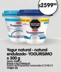 Supermercados Buenos Días Yogurisimo yogur oferta