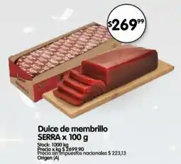 Supermercados Buenos Días Serra dulce de membrillo oferta