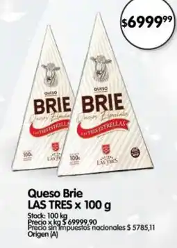 Supermercados Buenos Días Las Tres queso brie oferta
