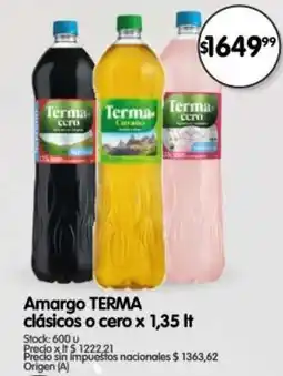 Supermercados Buenos Días Terma amargo oferta