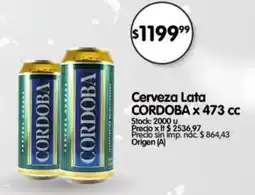 Supermercados Buenos Días Cordoba cerveza oferta