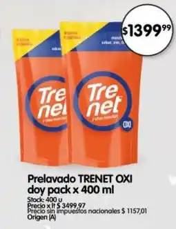 Supermercados Buenos Días Trenet prelavado oferta