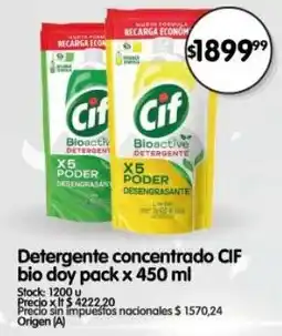 Supermercados Buenos Días Cif detergente concentrado oferta