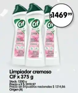 Supermercados Buenos Días Cif limpiador cremoso oferta
