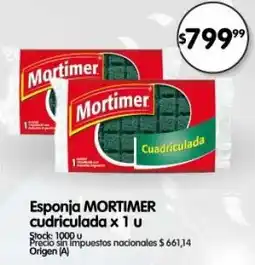 Supermercados Buenos Días Mortimer esponja oferta