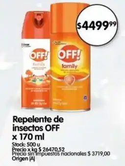 Supermercados Buenos Días Off repelente de insectos oferta