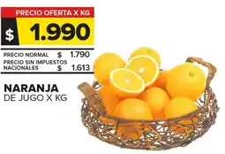 Carrefour Naranja de jugo oferta