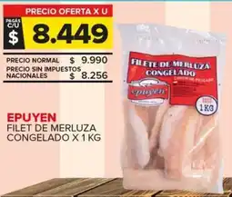 Carrefour Epuyen filet de merluza congelado oferta
