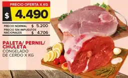 Carrefour Paleta/pernil/ chuleta congelado de cerdo oferta