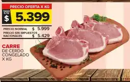 Carrefour Carre de cerdo congelado oferta