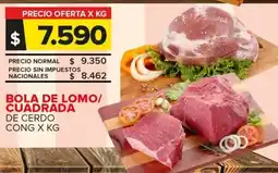 Carrefour Bola de lomo/ cuadrada de cerdo cong oferta