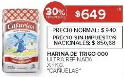Carrefour Cañuelas harina de trigo 000 ultra refinada oferta