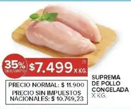 Carrefour Suprema de pollo congelada oferta