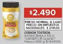 Carrefour Carrefour classic cebada tostada instantánea oferta