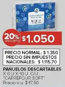 Carrefour Carrefour soft pañuelos descartables oferta