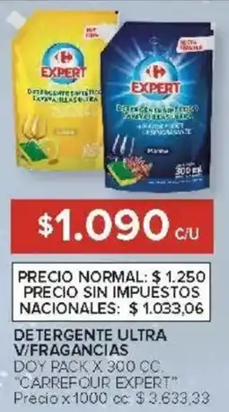 Carrefour Carrefour expert detergente ultra v/fragancias doy pack oferta