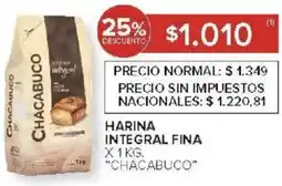Carrefour Chacabuco harina integral fina oferta
